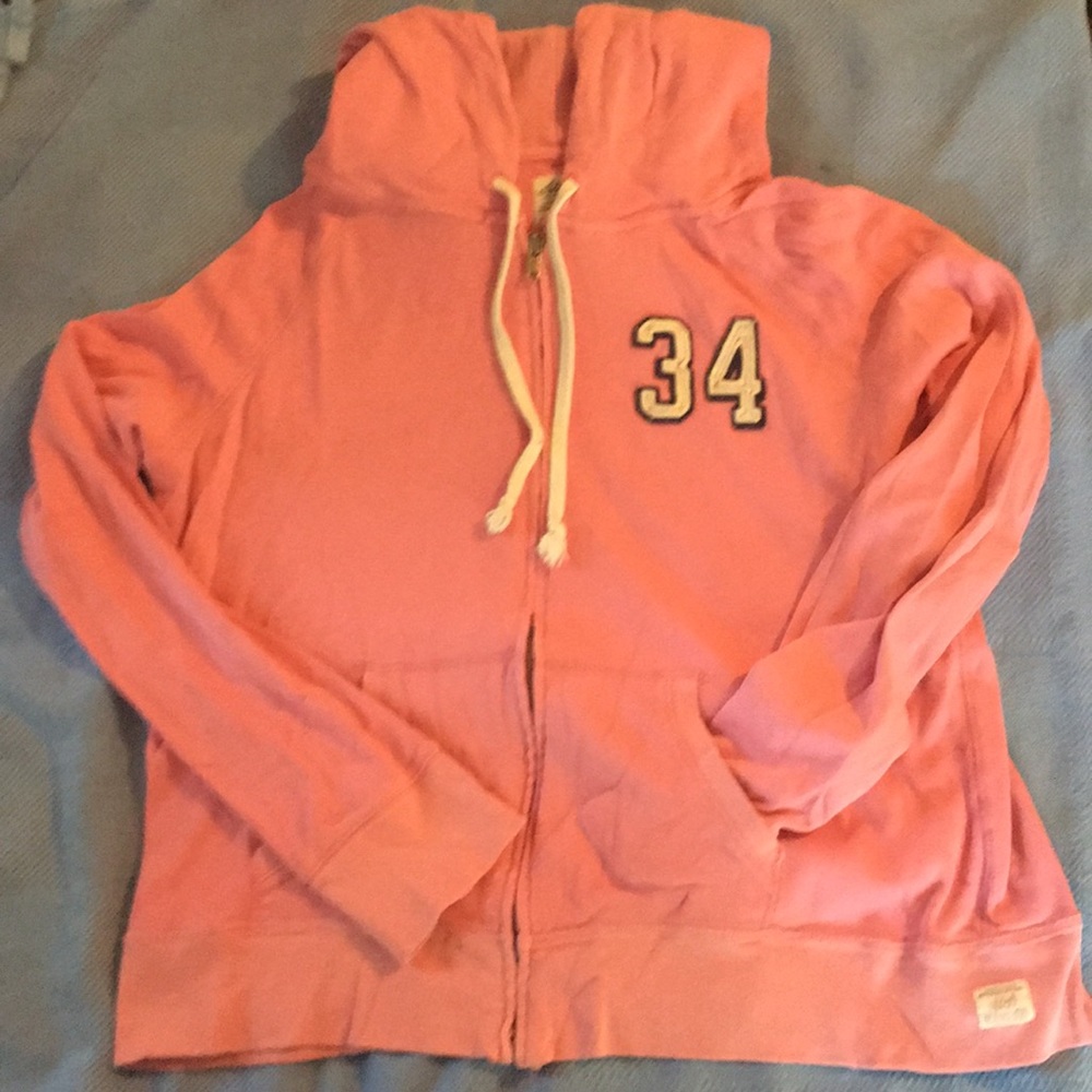 Pink zip up hoodie